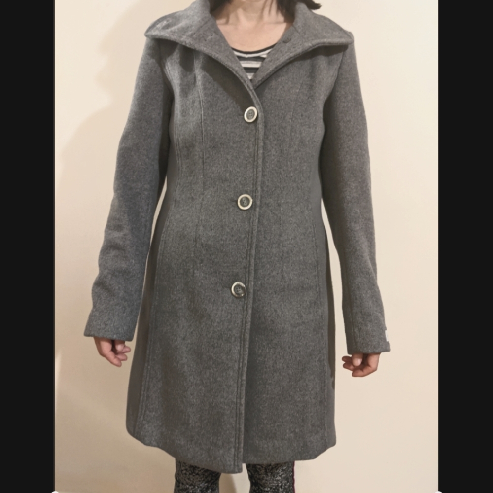 Calvin Klein Grey Peacoat